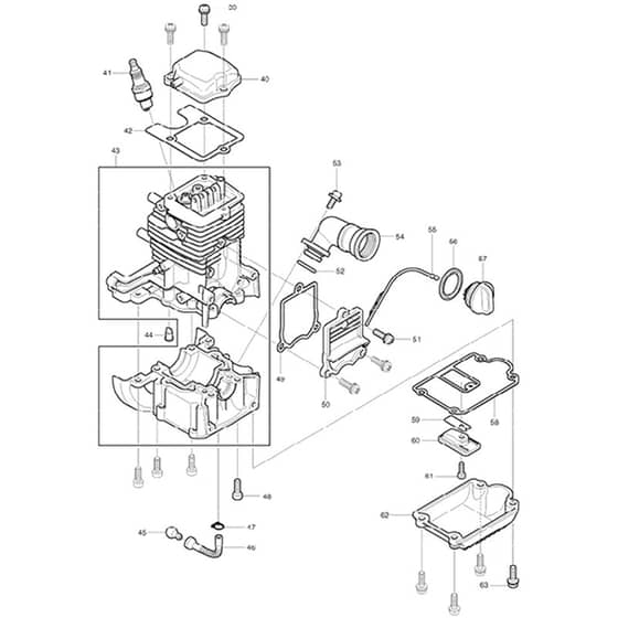 Makita PB-250.4 - Blower - Power Tool 03 Diagram