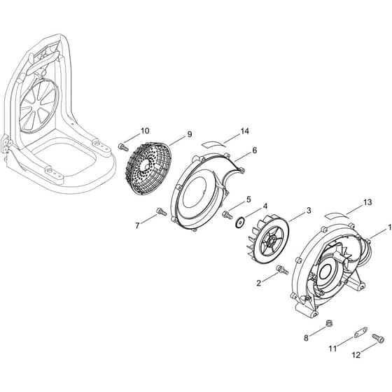 Echo PB-265ESLT Fan Case