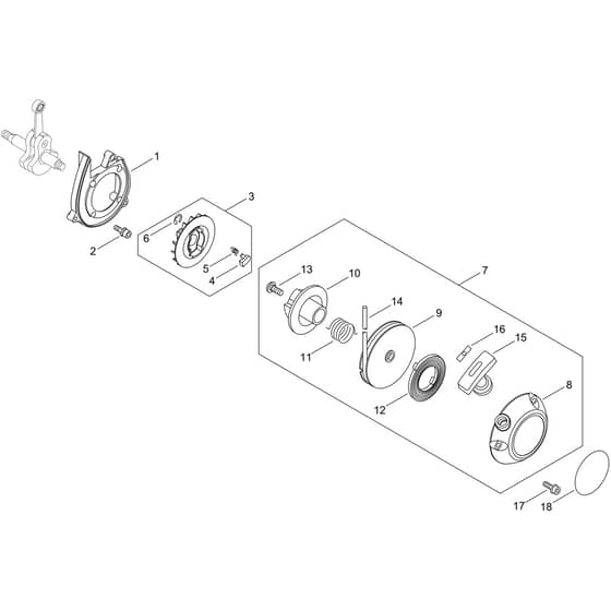 Echo PB-265ESLT Recoil Starter, Pully