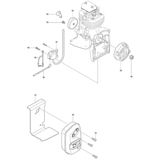 Makita PB-7650.4 - Petrol Blower - Power Tool 05 Diagram