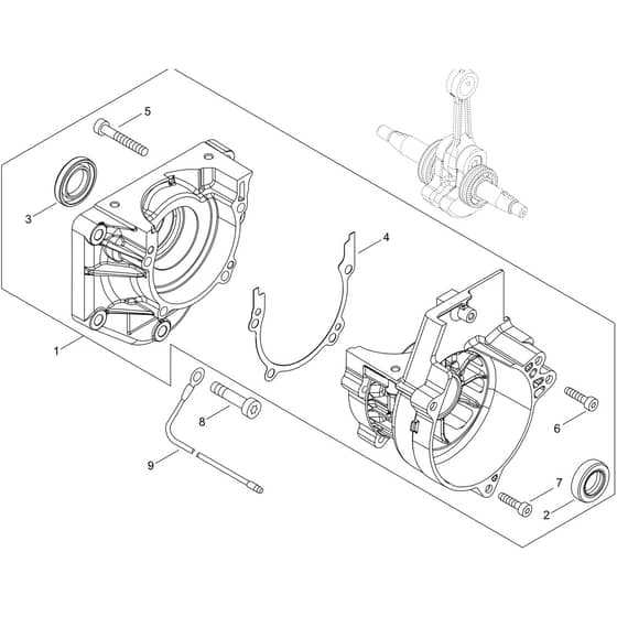 Echo PB-9010T Crankcase