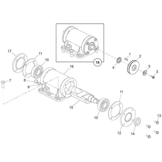 Belle PCLX 32 32S & 40 - Vibrator Assembly