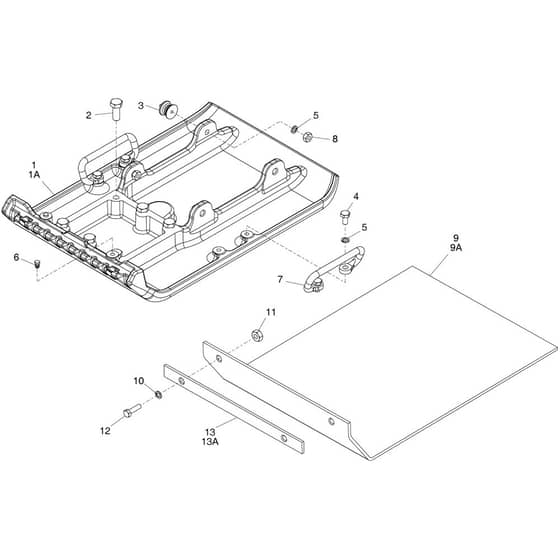 Belle PCX 12-36 & 13-40 - Cast Baseplate Assembly