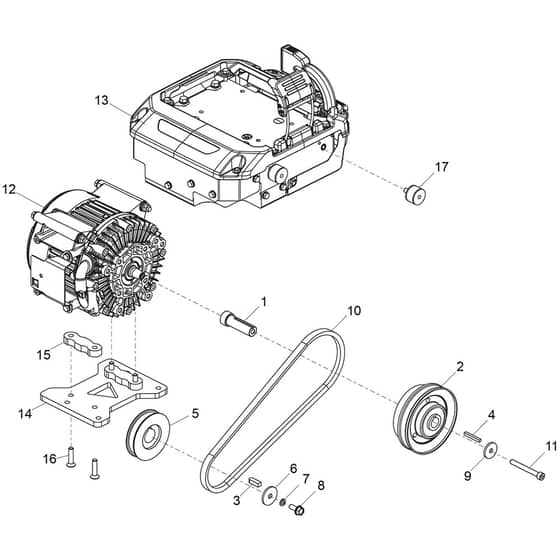 Belle PCX 13-40E+ - Motor & Drive Kit