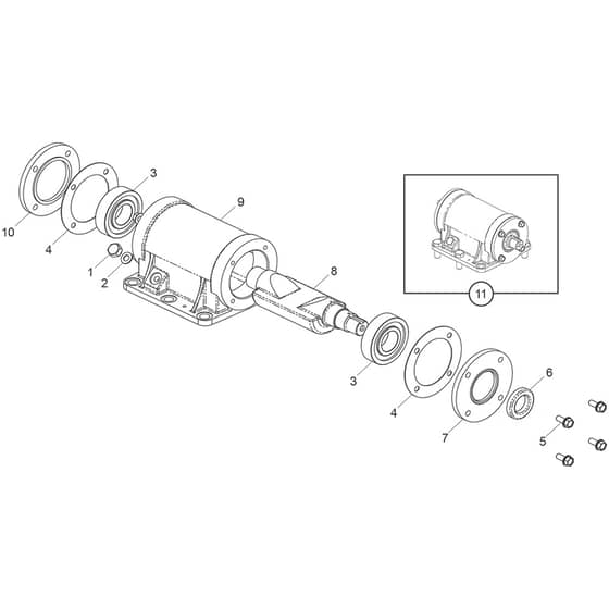 Belle PCX 13-40E+ - Vibrator Assembly