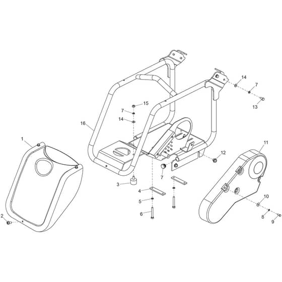 Belle PCX 20-45 & 20-50 - Bedplate Assy (Honda)