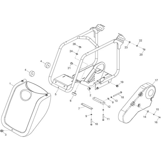 Belle PCX 20-45 & 20-50 - Bedplate Assembly (Hatz)