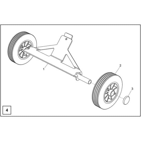 Belle PCX 60A - Wheel Kit (Up To S.N. 109000)
