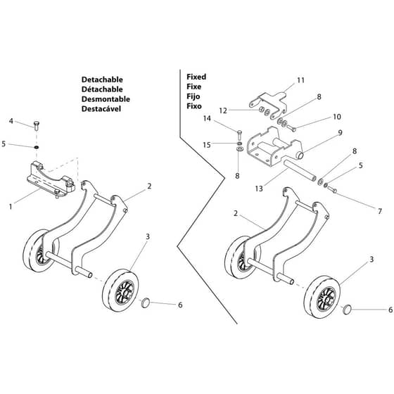 Belle PCX - Transporter Attachment (Cast Baseplate)