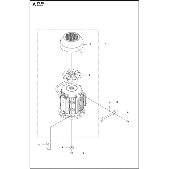 Husqvarna PG 400 - 970704501 - Motor
