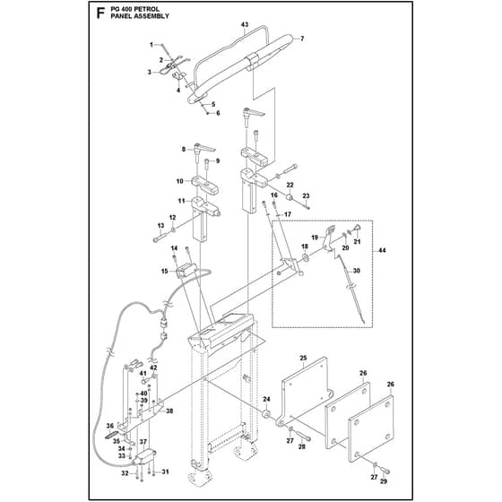 Husqvarna PG 400 Petrol - 970704601 - Panel Assembly