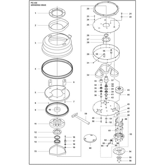 Husqvarna PG 450 - 970755005 - Grinding Head