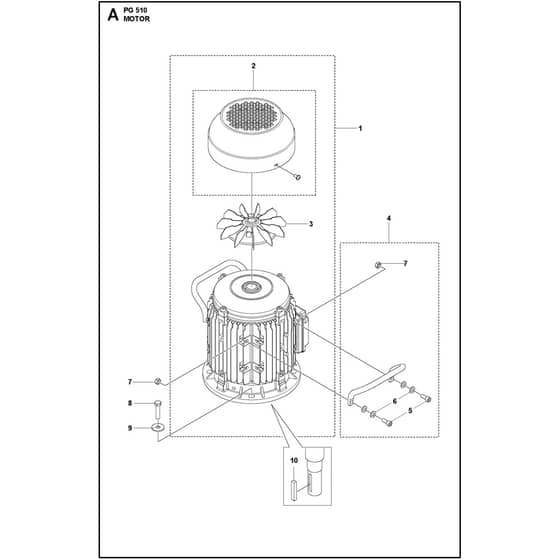 Husqvarna PG 510 - 970754901 - Motor