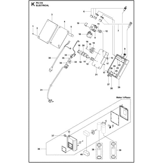 Husqvarna PG 510 - 970754901 - Electrical