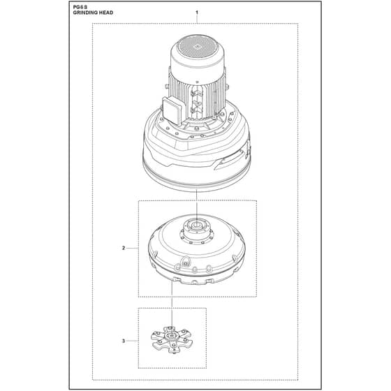 Husqvarna PG 6 S - 970603504 - Grinding Head