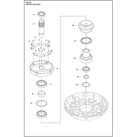 Husqvarna PG 6 XR - 970604403 - Pulley Assy