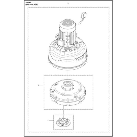 Husqvarna PG 6 XR - 970604403 - Grinding Head