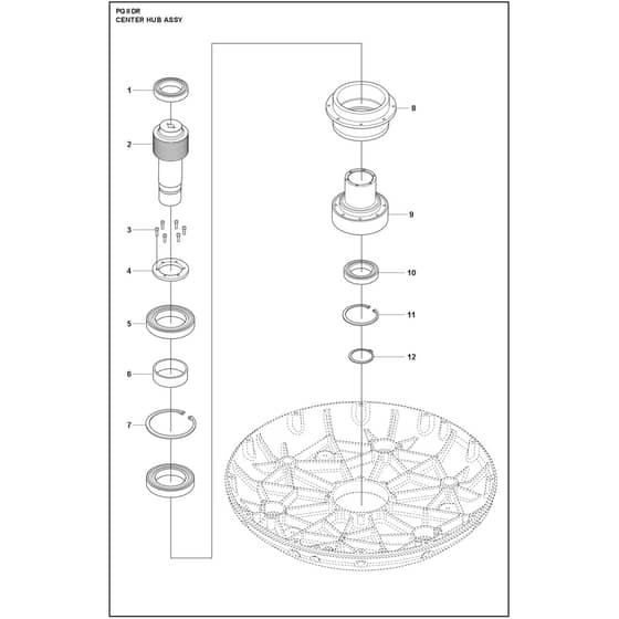 Husqvarna PG 8 DR - 970605303 - Pulley Assy
