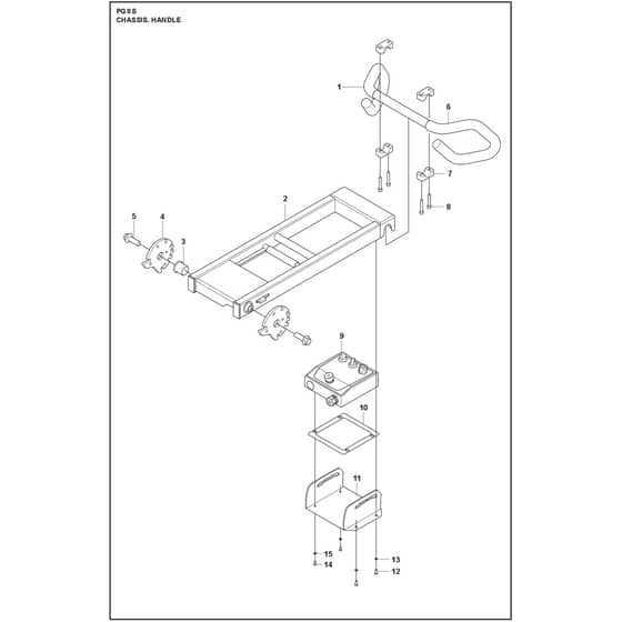 Husqvarna PG 8 S - 970604703 - Handle