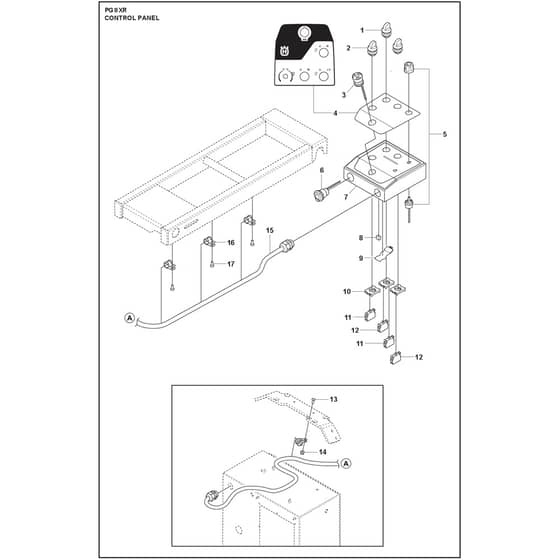 Husqvarna PG 8 XR - 970605803 - Control Panel