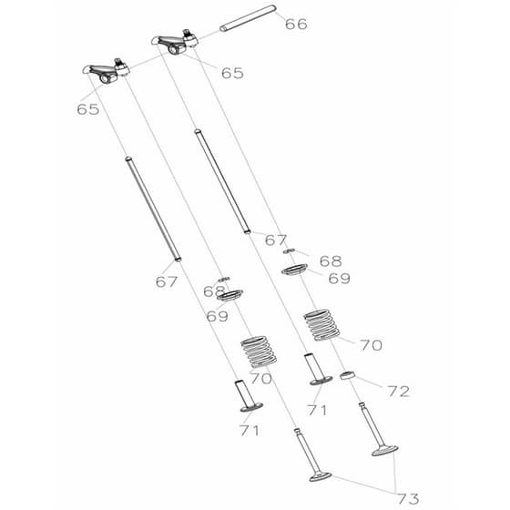 PGE 23i S -  - Efco Generator Valve train-distribution Diagram