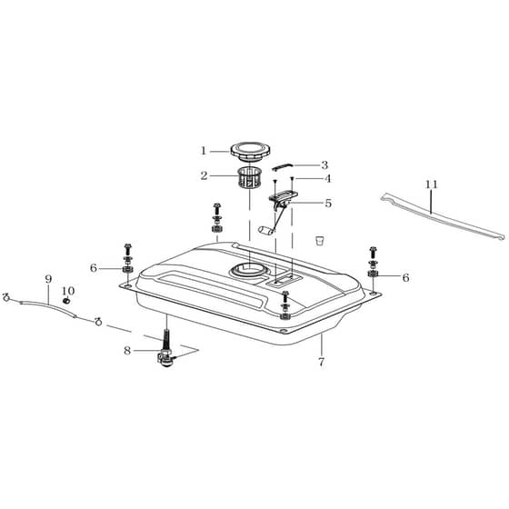PGE 65 DCS -  - Efco Generator Tank Diagram