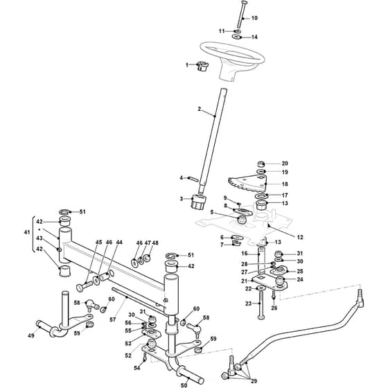 PGX 160 HD - 2016-2020 - 2T0430473/C16 - Castel Garden Ride On Mower Steering Diagram