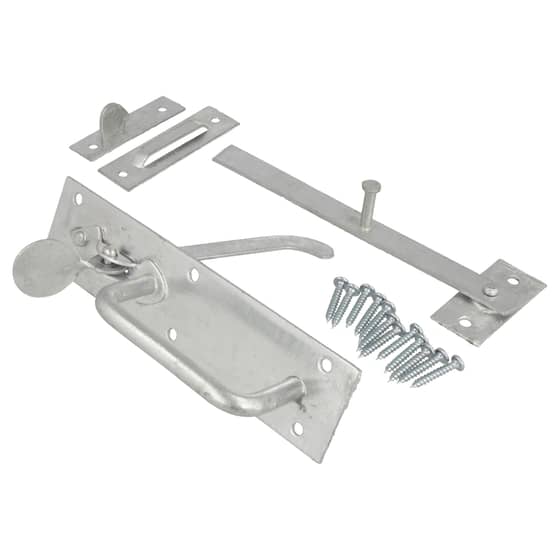 Galvanised Medium Suffolk Latches - Long Thumb Piece - Prepacked - ONLY 5 LEFT