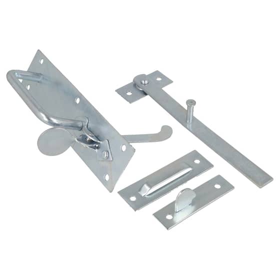 Zinc Plated Light Suffolk Latches - Std. Thumb Piece - Prepacked - ONLY 3 LEFT