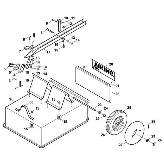 Viking PICK UP 250 - Trailer - Parts Diagram