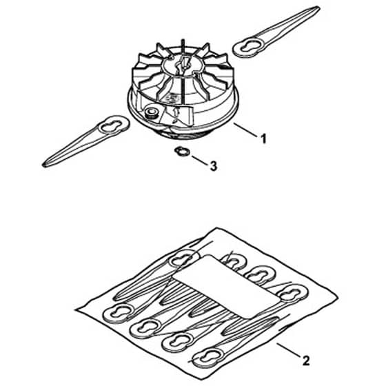 Stihl PolyCut 2-2 - Mowing Head - Parts Diagram