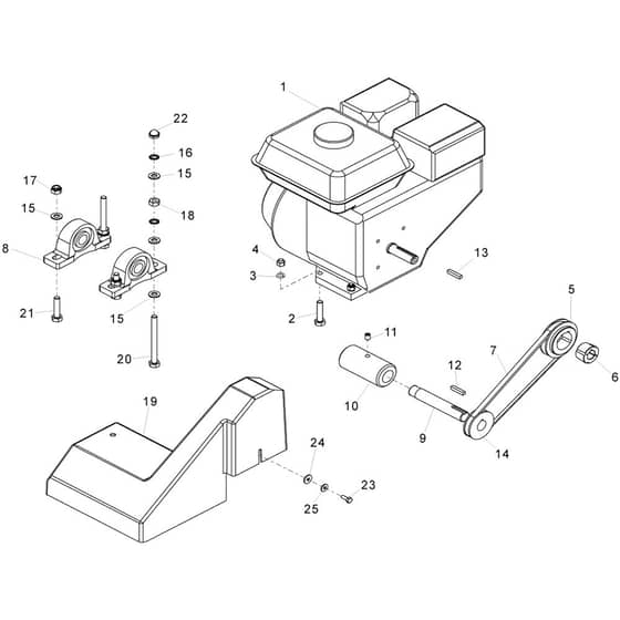 Belle Porto Screed - Drive Assembly