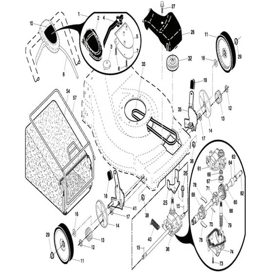 McCulloch PRE6556 - 96141009400 - 2007-03 - Drive Parts Diagram