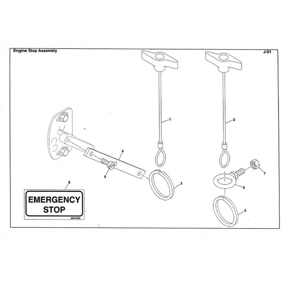 Belle Premier T - Engine Stop Assembly