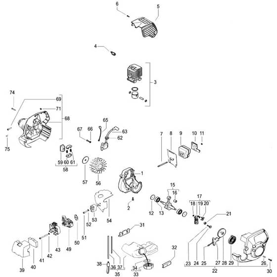 McCulloch PREMIO BTX - 2007-05 - Engine Parts Diagram