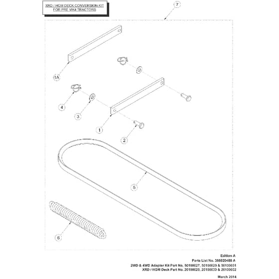 Countax Pre Mk4 Xrd 36" - - 01 36 Xrd Conversion Kit