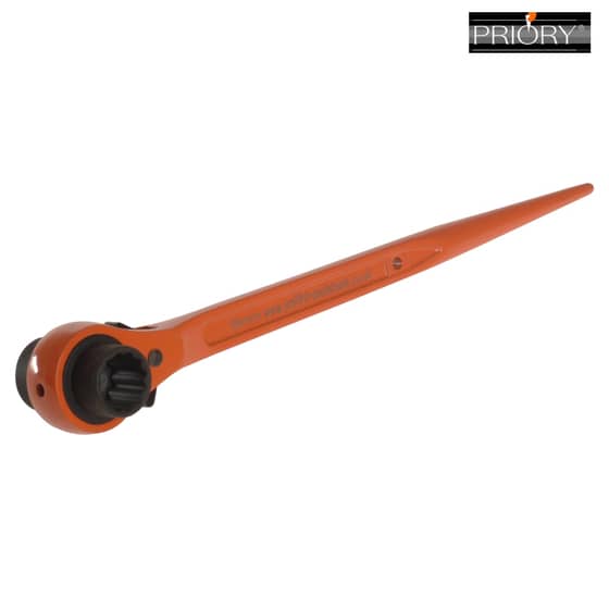 Priory 603 Reversible Scaffold Ratchet Spanner 19 x 21mm - PRI603TAG