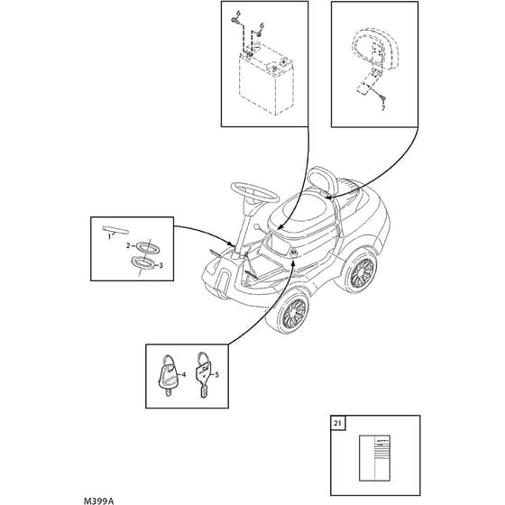 Primo - 2009 - 13-2412-02 - Mountfield Front Mower Assembly Parts Diagram