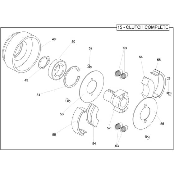 Belle Pro 600X - Clutch Assembly (Petrol)