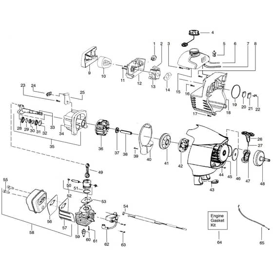 McCulloch PRO MAC 320 GT - 2009-04 - Engine (2) Parts Diagram