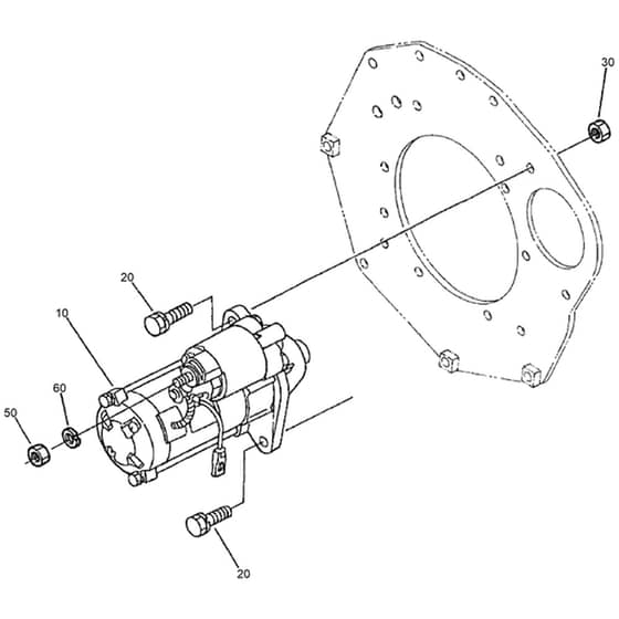 Toro ProLine 113cm - 31040 (324000285 - 324999999) Starter Installation