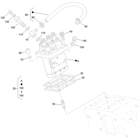 Toro ProLine 113cm - 31040 (324000000 - 324000166) Injection Pump