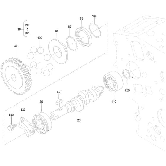 Toro ProLine 113cm - 31040 (325000000 - 325999999) Fuel Camshaft