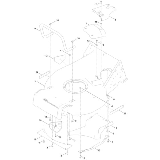 Toro Proline Heavy-Duty BBC 53cm - 22285 (417000000 - 417499999) Frame