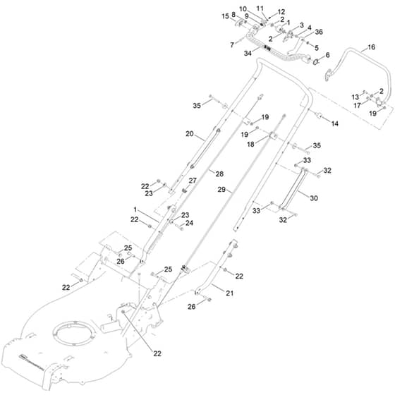 Toro Proline Heavy-Duty BBC 53cm - 22285 (417500000 - 999999999) Handle