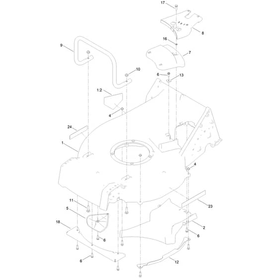 Toro Proline Heavy-Duty BBC 53cm - 22285 (400000000 - 415399999) Frame