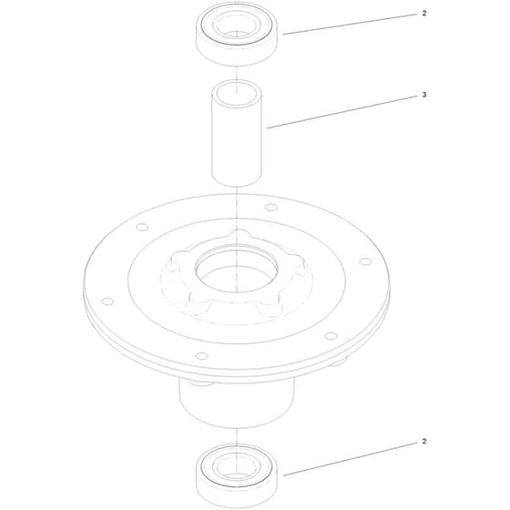 Toro Proline Mid-Size 91cm - 44410TE (406500000 - 406610836) Spindle No. 139-2357