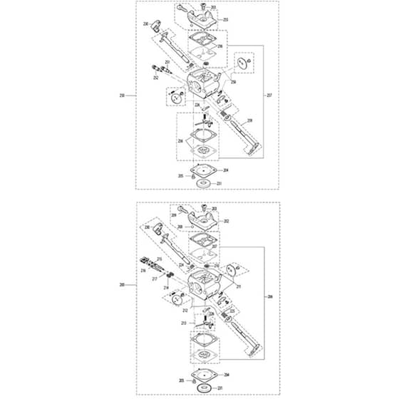 Makita PS-5105CX - Petrol Chain Saw - Power Tool 06 Diagram