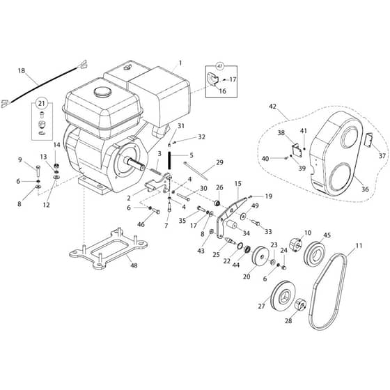 Belle PT Range Pro & Pro Tilt Trowel - Manual Drive Kit (From May 2006)