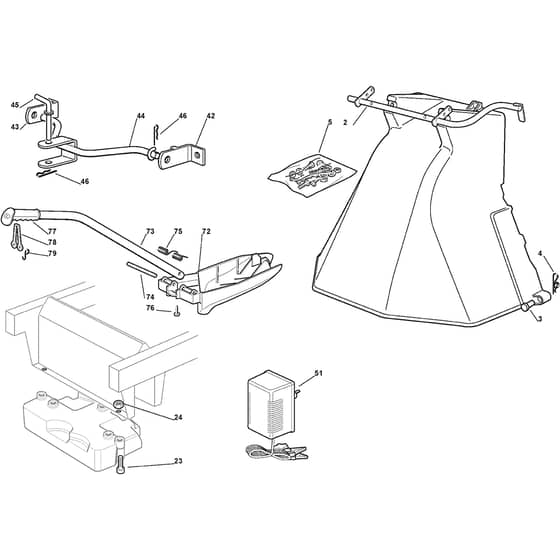 PTX 175 HD - 2020-2022 - 2T1740473/C20 - Castel Garden Ride On Mower Optionals Diagram